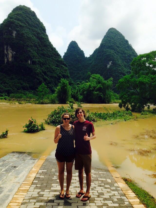 Visiting my sister in China.